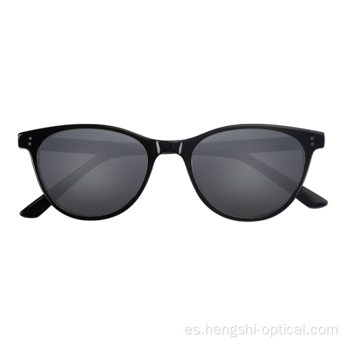 Gafas de acetato de gafas de logotipo personalizados de diseñador vintage de mujeres gafas de sol